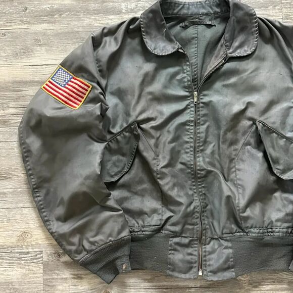 Vintage USAF Flight Bomber Aviator Military Jacket - Picture 2 of 8